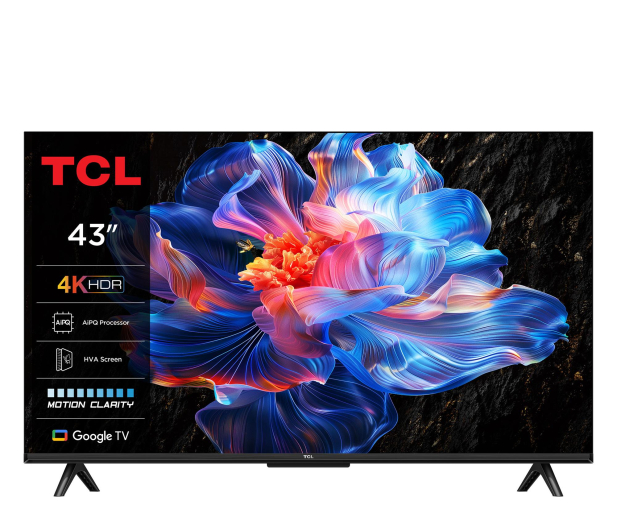 TCL 43V6C 43" LED 4K Google TV  + Tune 520BT Czarny - 1530366 - zdjęcie 3